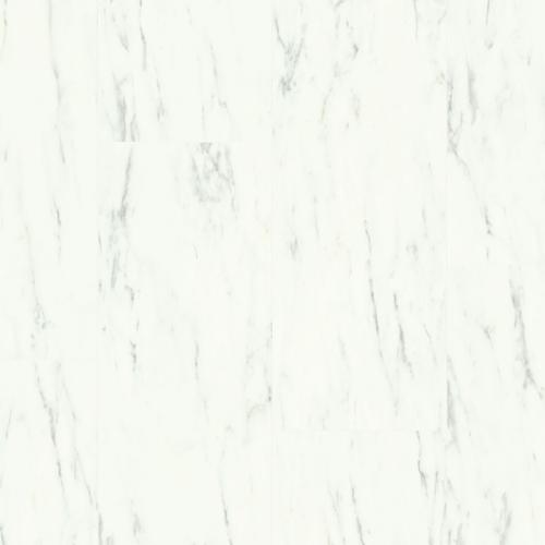 Виниловый пол Quick-Step Ambient Glue Plus Мрамор каррарский белый (AMGP40136) фото в интерьере